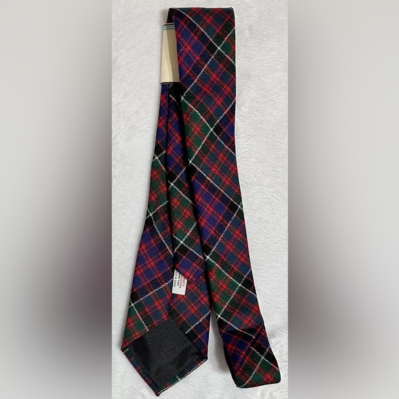 NWOT Ingles Buchan Tartan Tie MacDonald of Clanranald Modern 100% Pure New Wool - Picture 4 of 7